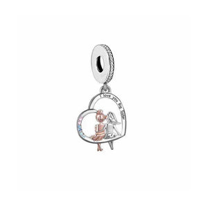 925 Sterling Silver Love you Big Sister Dangle Charm