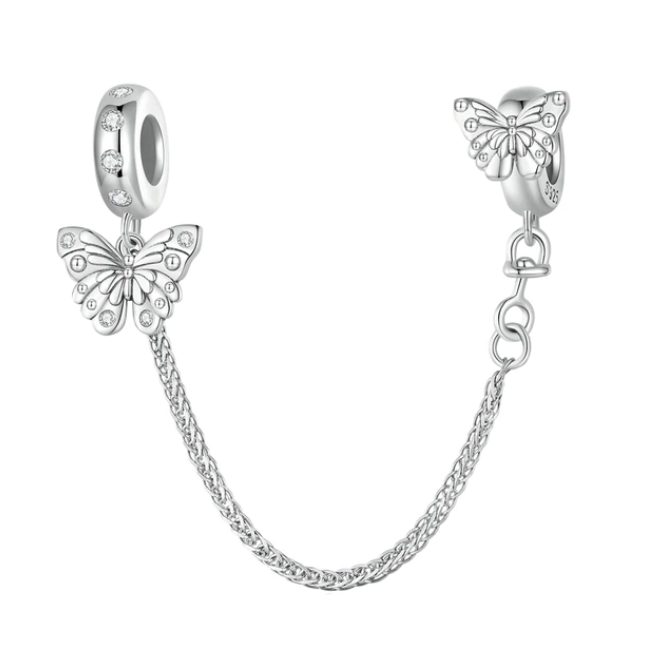 Butterfly Safety Chain Charm