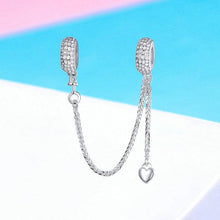 Load image into Gallery viewer, 925 Sterling Silver Tire Safety Chain Heart
