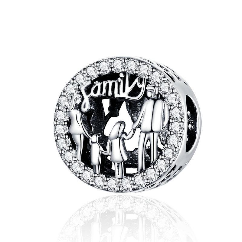 925 Sterling Silver Family Charm