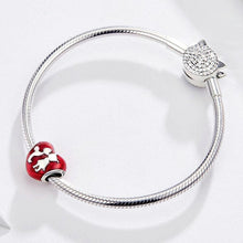 Load image into Gallery viewer, 925 Sterling Silver I Love You Enamel Charm
