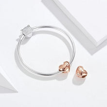 Load image into Gallery viewer, 925 Sterling Silver Forever and Always Rosegold Charm
