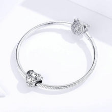 Load image into Gallery viewer, Flower Heart Charm
