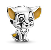 925 Sterling Silver Cartoon Tiger bead Charm