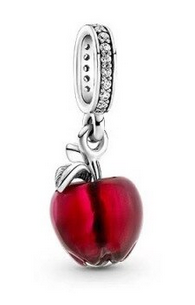 925 Sterling Silver Enamel Red Apple