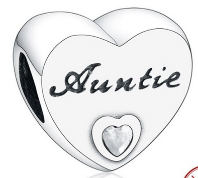 925 Sterling Silver Aunt Charm