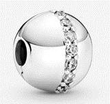925 Sterling Silver Diamond Bling Charm