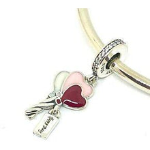 Load image into Gallery viewer, 925 Sterling Silver Happy Birthday Heart Shaped Balloons Dangle Charm
