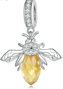 Yellow Bee Dangle Charm