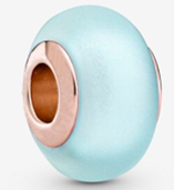 Rose gold plated Blue Charm