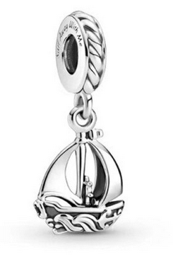 925 Sterling Silver Boat Charm