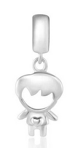 925 Sterling Silver Boy Dangle Charm