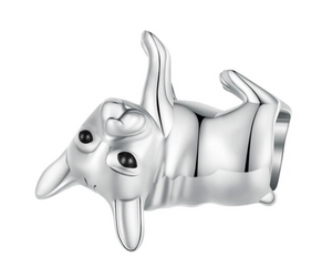 925 Sterling Silver Bulldog Charm