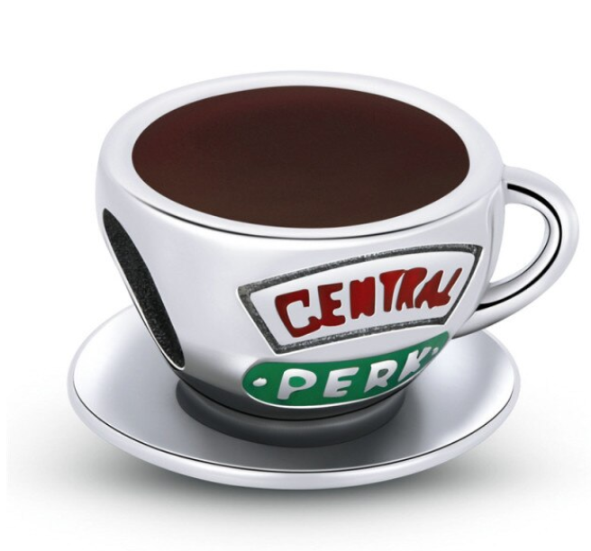 925 Sterling Silver Central Perk Coffee Charm