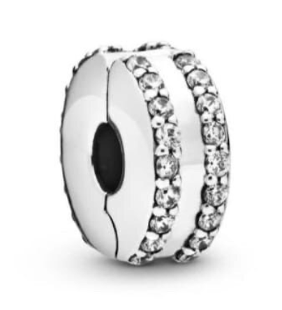 925 Sterling Silver Plain CZ CLIP