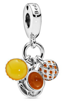 925 Sterling Silver Coffee Charm