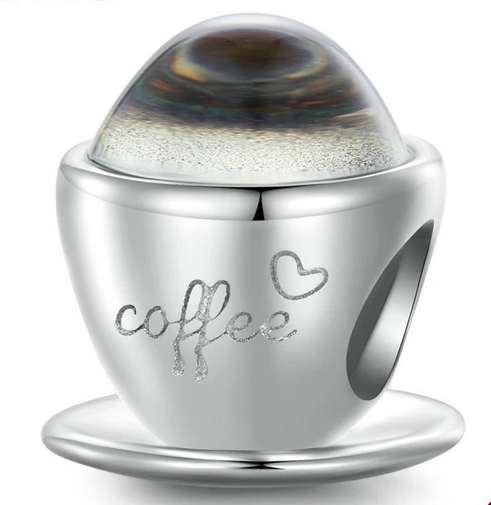 925 Sterling Silver Coffee Cup Charm