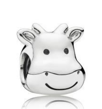 925 Sterling Silver COW Charm