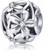 925 Sterling Silver Daisy Flower Charm