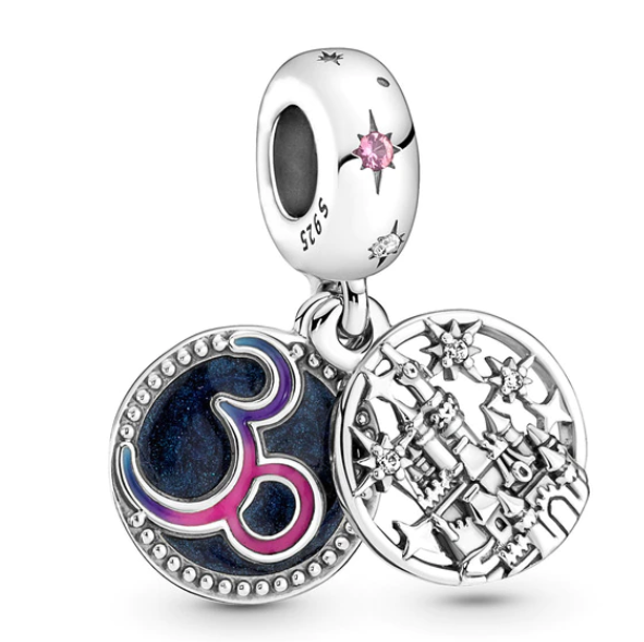 925 Sterling Silver DisneyLand Paris 30 Dangle Charm