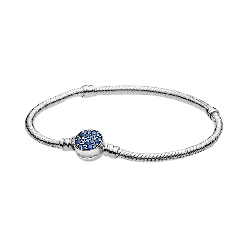 925 Sterling Silver Blue CZ Bracelet