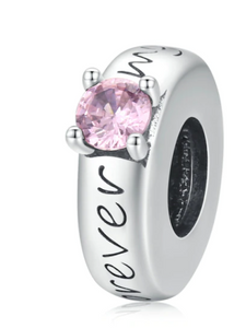 925 Sterling Silver Forever My Love Bead Charm