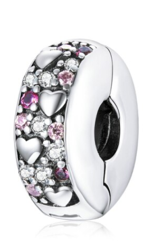 925 Sterling Silver Heart Clip