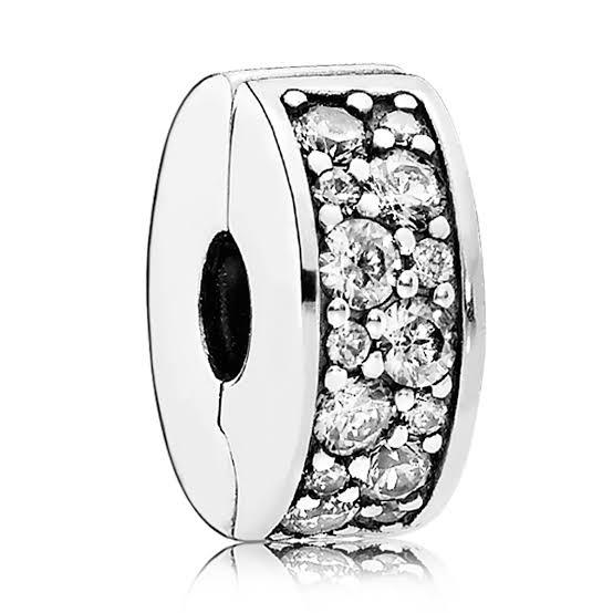 925 Sterling Silver Sparkling White CZ CLIP