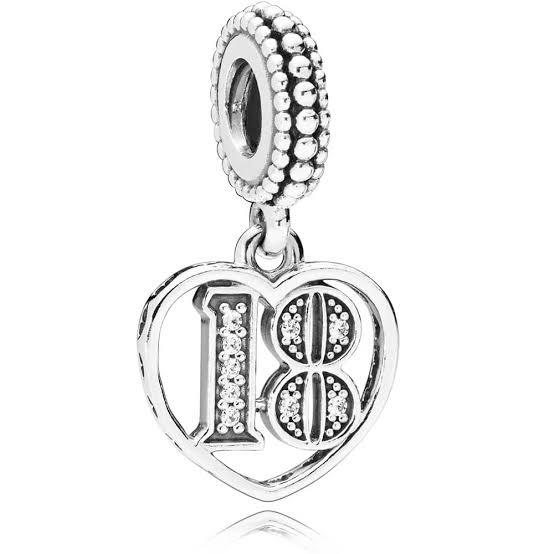 18 Birthday Dangle Charm