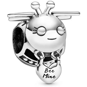 925 Sterling Silver Bee Bead Charm