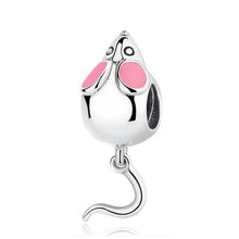 Load image into Gallery viewer, Cute Mouse Pink Ears Charm
