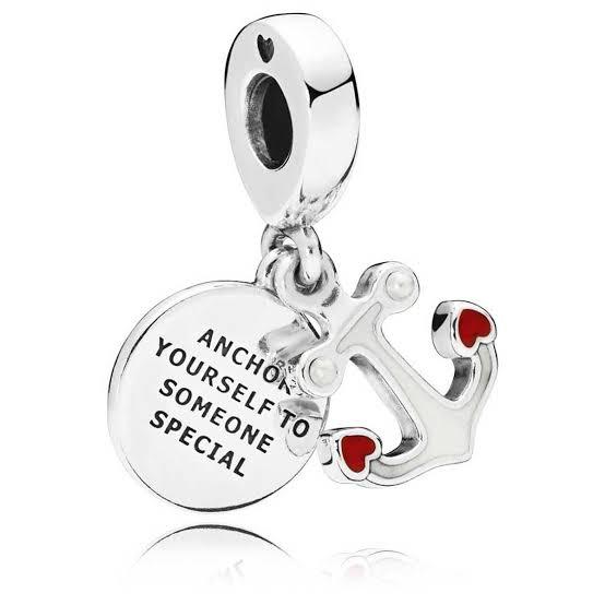 925 Sterling Silver Anchor yourself to Someone Special Dangle Charm