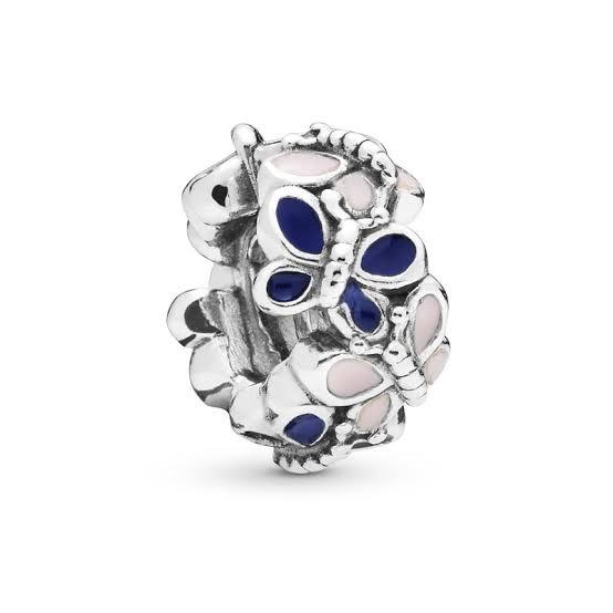 925 Sterling Silver Butterfly Spacer Charm