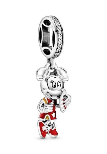 925 Sterling Silver MINNIE MOUSE Dangle Charm