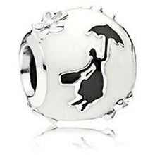 Load image into Gallery viewer, 925 Sterling Silver Mary Poppins White Enamel Charm

