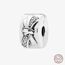 Load image into Gallery viewer, 925 Sterling Silver CZ Bow CLIP
