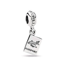 Load image into Gallery viewer, Passport Airplane Charm
