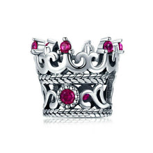 Load image into Gallery viewer, 925 Sterling Silver Crown Charm
