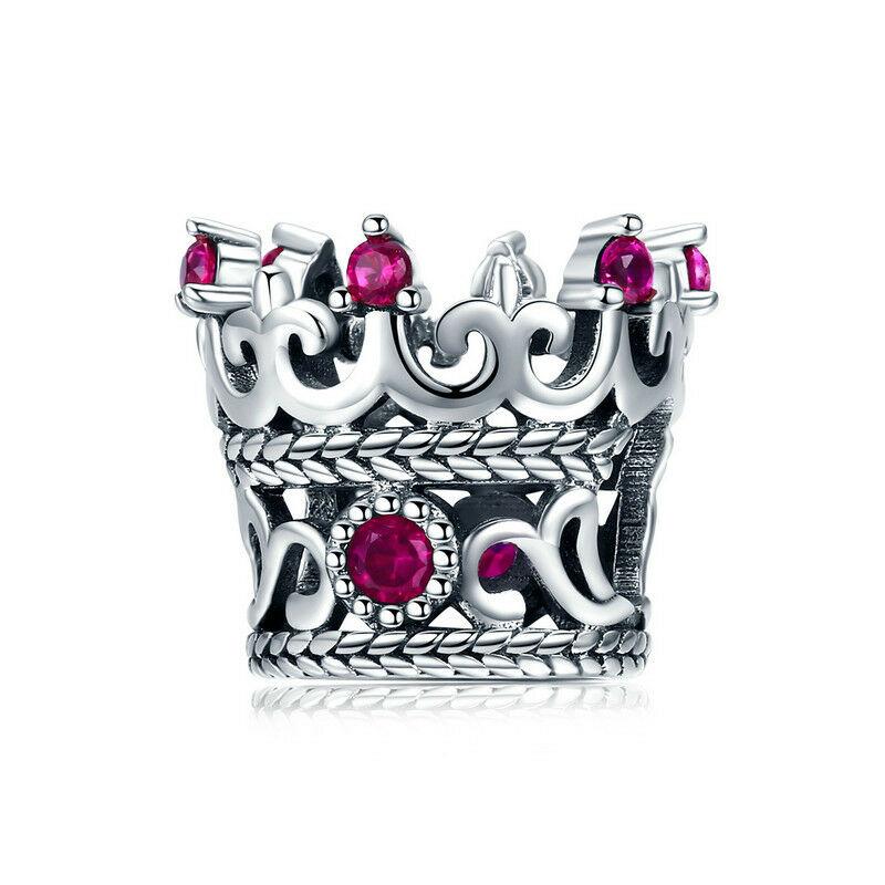 925 Sterling Silver Crown Charm