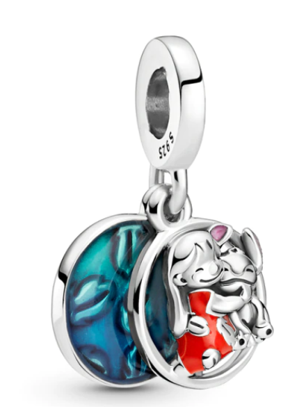925 Sterling Silver Lilo & Stitch Charm