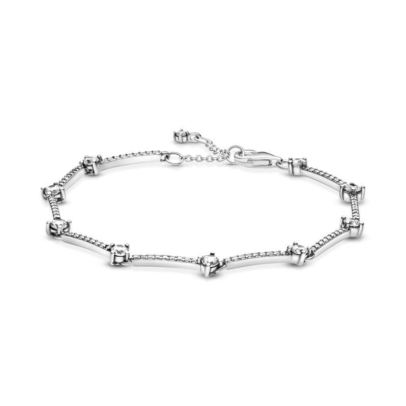 925 Sterling Silver Sparkling CZ Bracelet