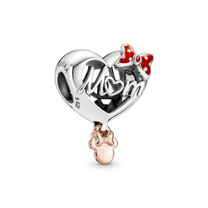 925 Sterling Silver Disney Mom Love Bead Charm