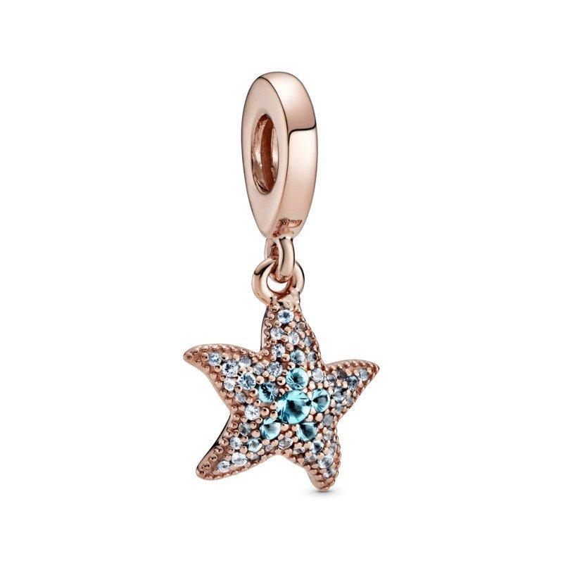 925 Sterling Silver Starfish Dangle Charm