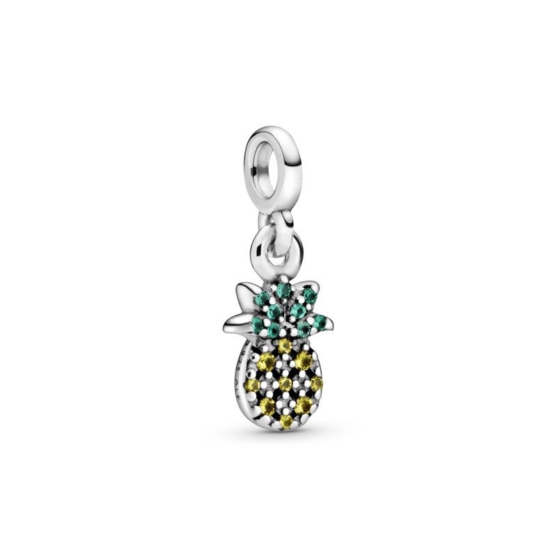 925 Sterling Silver Pineapple ME Dangle Charm