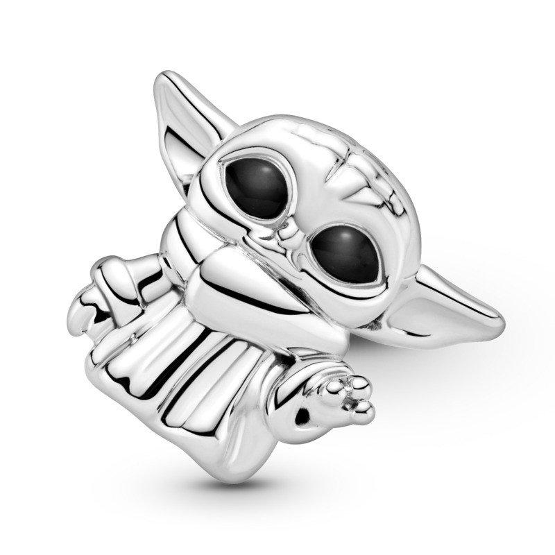 925 Sterling Silver Baby Yoda Bead Charm