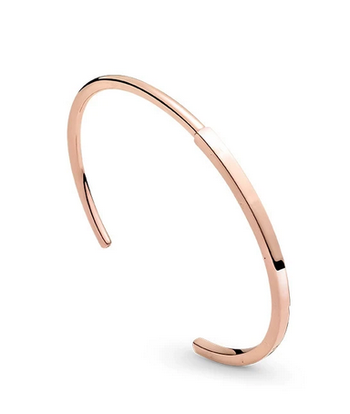 Rose Gold Plated Open SOLID Bangle