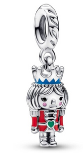 925 Sterling Silver Christmas Nutcracker Dangle Charm