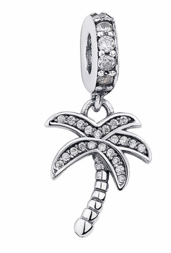 925 Sterling Silver Palm Tree Charm