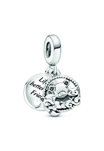 925 Sterling Silver Life is Better with Friends Charm