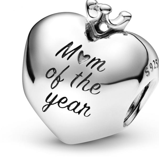 925 Sterling Silver MOM OF THE YEAR Charm